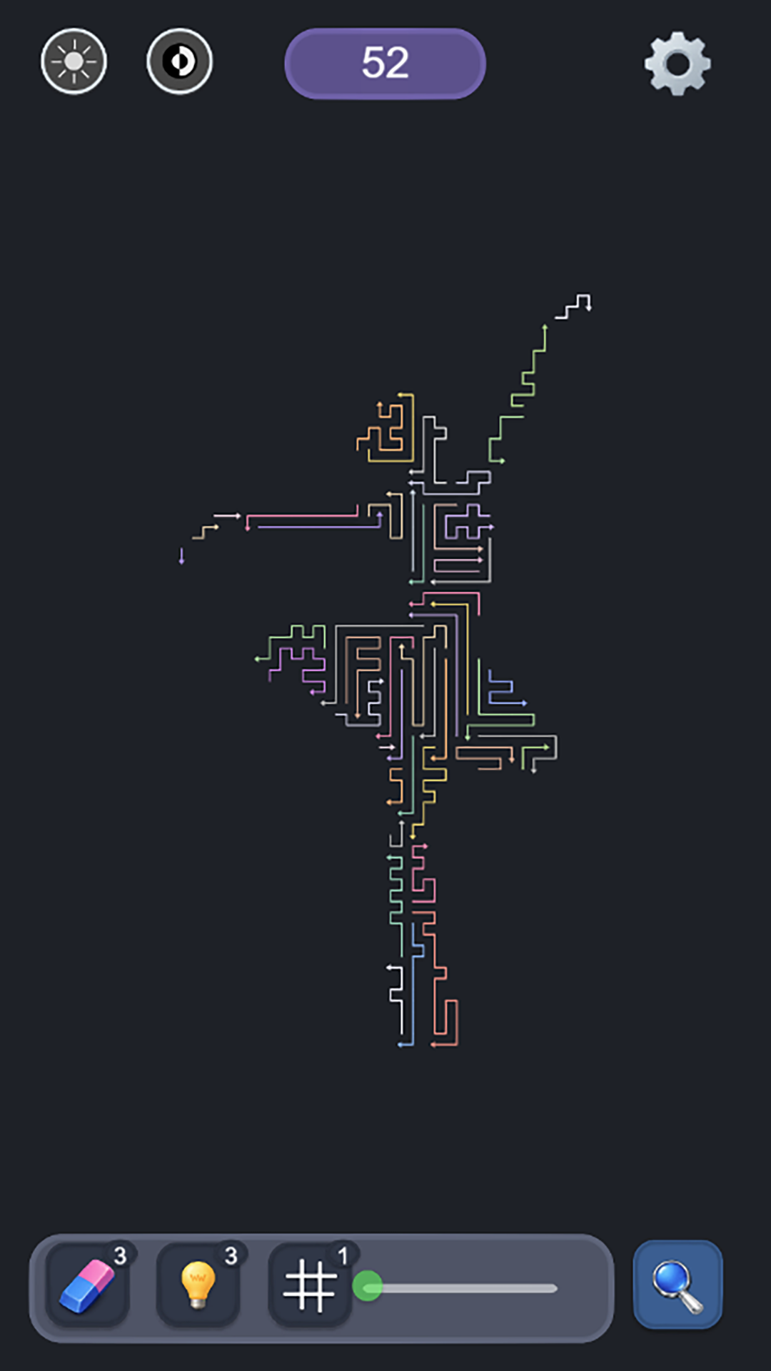 Arrow Puzzle Go dancer-shaped arrow board